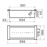 Коландер 39,5х19 см Omoikiri CO-05-IN - 1 фото