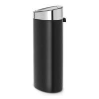 Мусорный бак 40 л Brabantia Touch Bin черный - 2 фото