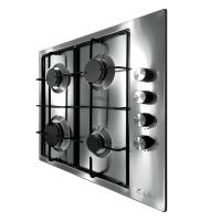 Газовая варочная панель 60х51 см LEX Fullmetall GVS 644-1 IX стальная - 3 фото