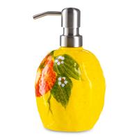 Дозатор для мыла Edelweiss Лимоны и апельсины желтый - 3 фото