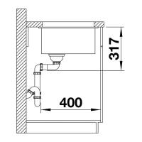 Кухонная мойка 53 см Blanco Etagon 500-U жемчужная - 2 фото