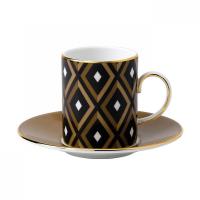 Набор кофейных пар 75 мл Wedgwood Arris 8 пр - 3 фото