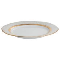 Тарелка обеденная 23 см Noritake Hampshire Gold белая - 2 фото