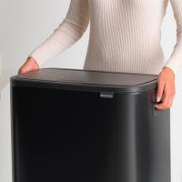 Мусорный бак 60 л Brabantia Bo Pedal Bin черный - 6 фото