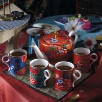 Кружка 240 мл Wedgwood Paeonia Blush зеленая - 4 фото