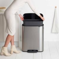 Мусорный бак 60 л Brabantia Bo Pedal Bin стальной - 6 фото