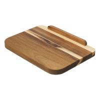 Разделочная доска 36х26 см Smart Solutions Fix&Cut коричневая - 1 фото