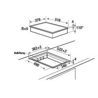 Индукционная варочная панель вок 37,8х51,8 см Kuppersbusch K.8 VKIW 3800.0 SR черная - 1 фото