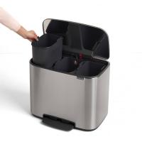 Мусорный бак 33 л Brabantia Bo Pedal Bin стальной - 6 фото