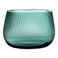 Ваза 20х18 см Nude Glass Opti зеленая - 1 фото