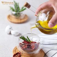 Бутылка для масла и уксуса стеклянная 14х28 см 300 мл 60 мл Wilmax Thermo Glass прозрачная - 4 фото