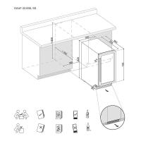 Встраиваемый винный шкаф на 32 бутылки Dunavox Flow DAUF-32.78DB черный - 4 фото