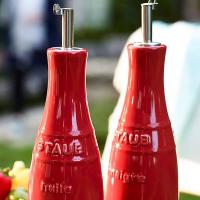 Набор бутылок для масла и уксуса керамические Staub Ceramique 2 пр красный - 2 фото