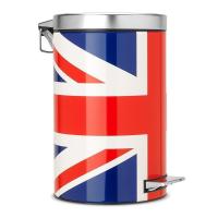 Ведро для мусора с педалью 12 л Brabantia Union Jack разноцветное - 2 фото