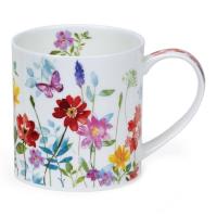 Кружка 350 мл Dunoon Orkney Floral Shimmer красная - 9 фото