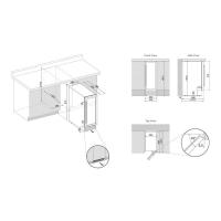 Встраиваемый винный шкаф на 17 бутылок Dunavox DAU-17.58DW белый - 2 фото