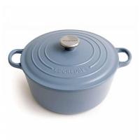 Кастрюля чугунная 24 см 4,2 л Le Creuset Signature бременская лазурь - 1 фото