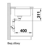 Кухонная мойка 54,3 см Blanco Subline 500-U черная - 1 фото