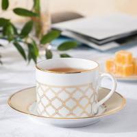 Чайная пара 240 мл Noritake Eternal Palace Gold белая - 13 фото