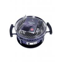 Угольный гриль 35х18 см Diamond Egg Tabletop Grill синий - 11 фото