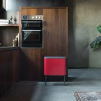 Мусорный бак 3x11 л Brabantia Bo Touch Bin красный - 6 фото