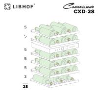 Винный шкаф на 28 бутылок Libhof Connoisseur CXD-28 черный - 10 фото