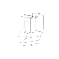 Настенная вытяжка 60 см Korting KHC 65070 GN черная - 4 фото