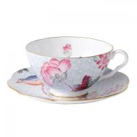 Чайная пара 180 мл Wedgwood Cuckoo голубая - 5 фото