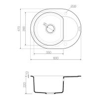 Кухонная мойка 60 см Omoikiri Solidity Sakaime 60E-WH белая - 4 фото