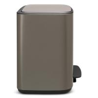 Мусорный бак с педалью 36 л Brabantia Bo Pedal Bin платиновый - 3 фото