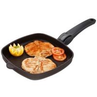 Сковорода-гриль алюминиевая квадратная 28х28 см AMT Frying Pans Titan - 3 фото