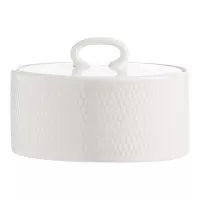 Сахарница 10 см Wedgwood Gio белая - 1 фото