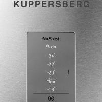 Морозильная камера 186х60 см Kuppersberg NFS 186 X нержавеющая сталь - 6 фото