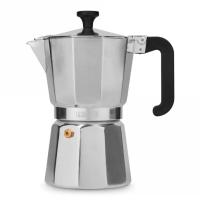 Кофеварка гейзерная на 6 чашек Kitchen Craft La Cafetiere стальная - 1 фото