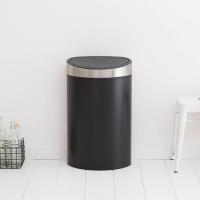 Мусорный бак 40 л Brabantia Touch Bin черный - 5 фото