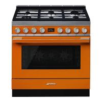 Варочный центр 90 см Smeg Portofino CPF9GPOR оранжевый - 3 фото