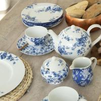 Тарелка закусочная Blue Flower 19 см Kitchen Craft Mikasa Hampton - 4 фото