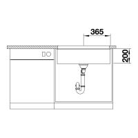 Кухонная мойка 73 см Blanco Etagon 700-U черная - 7 фото