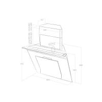 Пристенная вытяжка Elica Sinfonia WH/F/80 - 2 фото