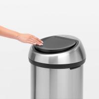 Мусорный бак 60 л Brabantia Touch Bin стальной - 5 фото