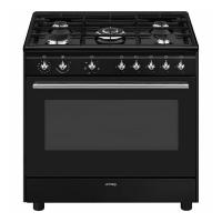 Варочный центр 90х90 см SMEG Classica CX91GMBL черный - 6 фото