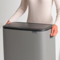 Мусорный бак 2x30 л Brabantia Bo Touch Bin серый - 9 фото