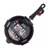 Сковорода антипригарная 24 см AMT Frying Pans Fix черная - 4 фото