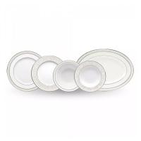 Обеденный сервиз на 6 персон Noritake Montvale Platinum белый 20 пр - 1 фото