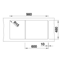 Кухонная мойка 100 см Blanco Zia XL 6 S черная - 3 фото