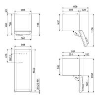 Холодильник Smeg Sicily is my Love FAB28RDGC5 - 12 фото