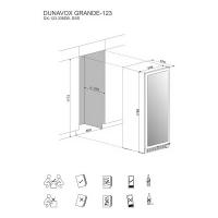 Винный шкаф на 123 бутылки DUNAVOX DX-123.338DSS стальной - 3 фото