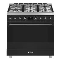 Варочный центр 90х90 см SMEG Classica C9GMMB2 черный - 1 фото