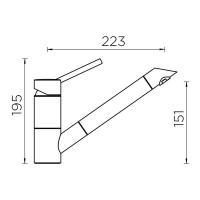 Смеситель Schock Cristadur SC-200-D магма - 4 фото