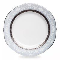 Тарелка обеденная 23 см Noritake Hampshire Platinum белая - 1 фото
